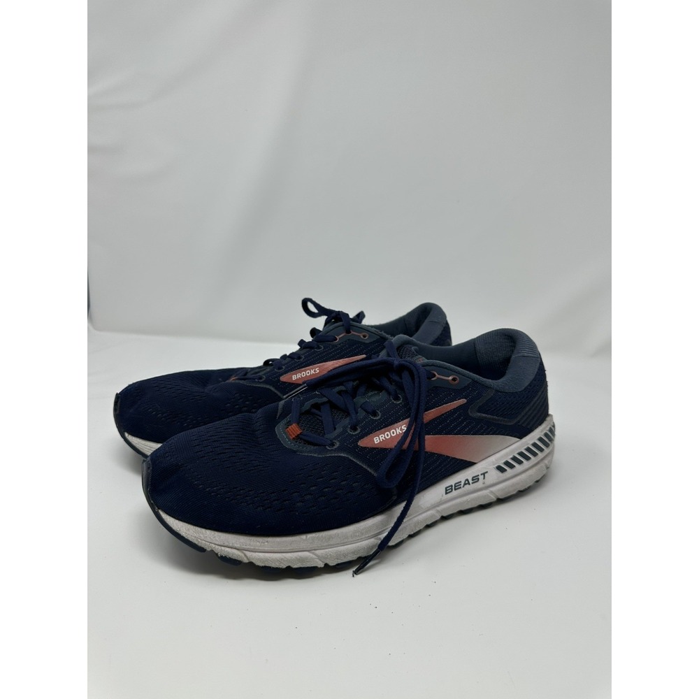 Brooks Beast Men's Running Shoes Size 12 D Navy Blue Stability Trainer 👟🔥